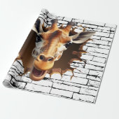 3D Giraffe Wallfahrtskirche Madonna del Sasso Geschenkpapier (Ungerollt)