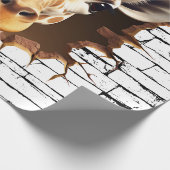 3D Giraffe Wallfahrtskirche Madonna del Sasso Geschenkpapier (Ecke)