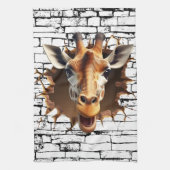 3D Giraffe Wallfahrtskirche Madonna del Sasso Geschirrtuch (Vertikal)