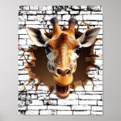 3D Giraffe Wallfahrtskirche Madonna del Sasso Poster (Vorne)