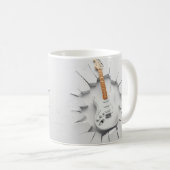 3D-Gitarren-Tasse-Wrapper, 3D-Tasse-Design Kaffeetasse (VorderseiteRechts)