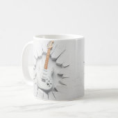 3D-Gitarren-Tasse-Wrapper, 3D-Tasse-Design Kaffeetasse (Vorderseite Links)