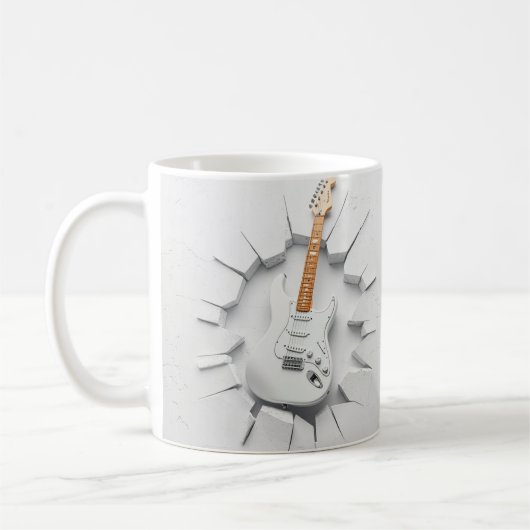 3D-Gitarren-Tasse-Wrapper, 3D-Tasse-Design Kaffeetasse (Links)