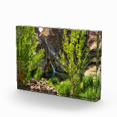 3D Glastisch Art Wasserfall Natur Szene Fotoblock (Rechts)