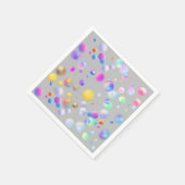 3D-Gleitschalenmuster Gray BG Serviette (Ecke)