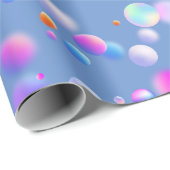 3D-Gleitschalenmuster LBlue BG Geschenkpapier (Rolleneckpunkt)