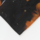 3d Glitter witch Pumpkins Butterflies Fleecedecke (Ecke)
