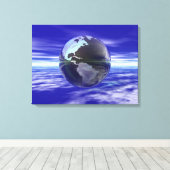 3D-Globe 11 Leinwanddruck (Insitu (Holzboden))