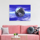 3D-Globe 11 Leinwanddruck (Insitu (Wohnzimmer))