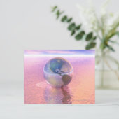 3D-Globe 12 Postkarte (Stehend Vorderseite)