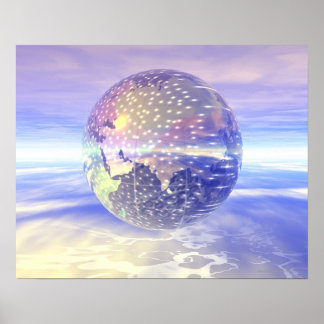 3D-Globe 13 Poster