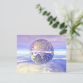 3D-Globe 13 Postkarte (Stehend Vorderseite)