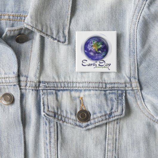 3D Globe Earth Day Button (Beispiel)