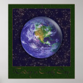 3D Globe Earth Day Poster (Vorne)