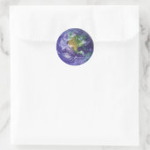 3D Globe Earth Day Runder Aufkleber (Tasche)