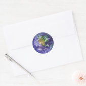 3D Globe Earth Day Runder Aufkleber (Umschlag)