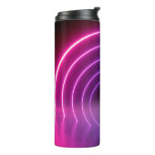 3d, glowing lines, tunnel, neon lights, virtual re thermosbecher (Nach links gedreht)