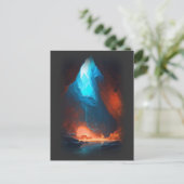 3d glühend tief innen postkarte (Stehend Vorderseite)