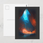 3d glühend tief innen postkarte (Vorne/Hinten)