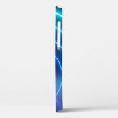 3d, glühende Linien, Tunnel, Neonlichter, virtuell Case-Mate iPhone Hülle (Rückseite / Links)
