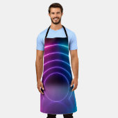 3d, glühende Linien, Tunnel, Neonlichter, virtuell Schürze (Getragen)