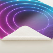 3d, glühende Linien, Tunnel, Neonlichter, virtuell Sherpadecke (3/4)