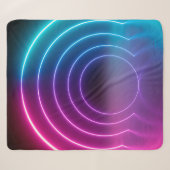 3d, glühende Linien, Tunnel, Neonlichter, virtuell Sherpadecke (Vorderseite (Horizontal))