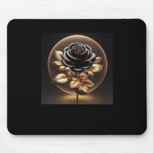 3d Gold Black Rose #16 Aufkleber Mousepad