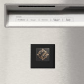3d Gold Black Rose #22 Aufkleber Magnet (In Situ (Geschirrspüler))