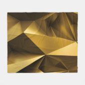 3D Gold Crystal Abstrakt Panorama Fleecedecke (Vorderseite (Horizontal))