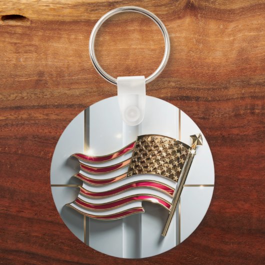 3D-Gold-Emblem Schlüsselanhänger (Rückseite)