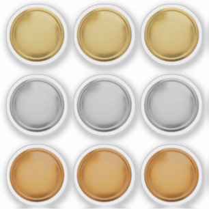 3D Goldfolie Siegel Elegant Excellence Auszeichnun Aufkleber
