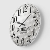 3D | Golfball Golfer Große Uhr (Winkel)