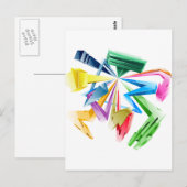 3d Graffiti Postkarte (Vorne/Hinten)