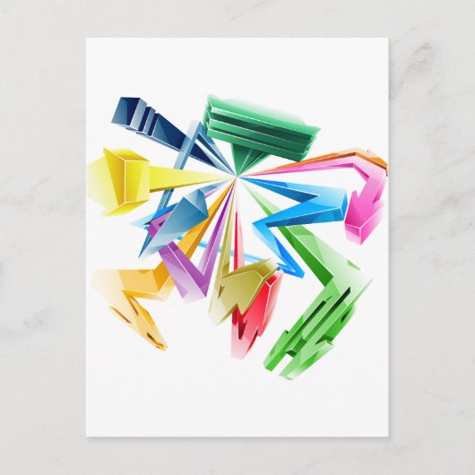 3d Graffiti Postkarte (Vorderseite)