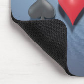 3D Grafik "Poker-Anzüge " Mousepad (Ecke)