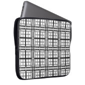 3D-graue geometrische abstrakte Muster Hintergrund Laptopschutzhülle (Vorne Rechts)