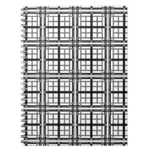 3D graues geometrisches abstraktes Muster Hintergr Notizblock