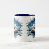 3D Great White Shark Hot Cocoffee Tasse (Mittel)
