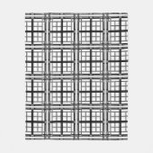3D grey geometric abstract pattern background.3d b Fleecedecke (Vorderseite)