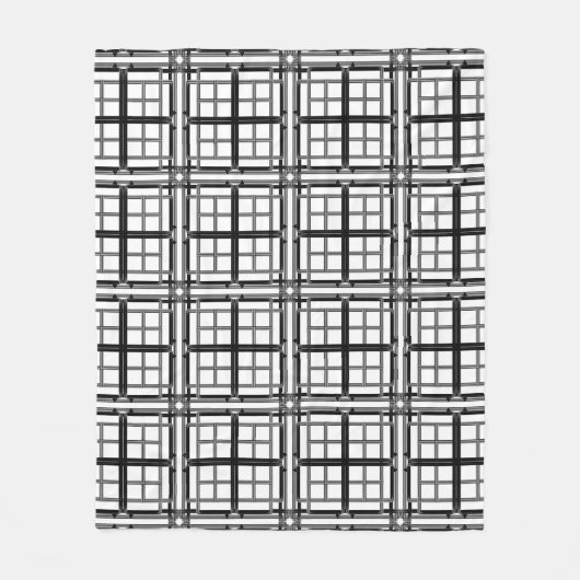 3D grey geometric abstract pattern background.3d b Fleecedecke (Vorderseite)