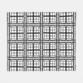 3D grey geometric abstract pattern background.3d b Fleecedecke (Vorderseite (Horizontal))
