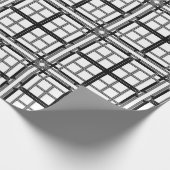 3D grey geometric abstract pattern background.3d b Geschenkpapier (Ecke)