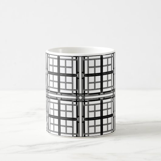 3D grey geometric abstract pattern background.3d b Kaffeetasse (Mittel)