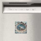 3D Großer Weißer Hai Magnet (In Situ (Geschirrspüler))