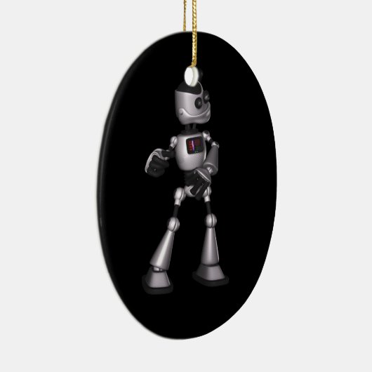 ♪♫♪ 3D HalbtonTyp-Tanzen Roboter-Sci-FI Keramikornament (Rechts)