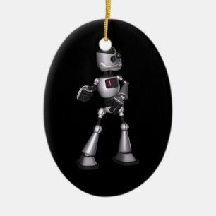 ♪♫♪ 3D HalbtonTyp-Tanzen Roboter-Sci-FI Keramikornament