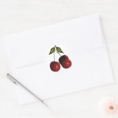 3D Halftone Cherries Runder Aufkleber (Umschlag)