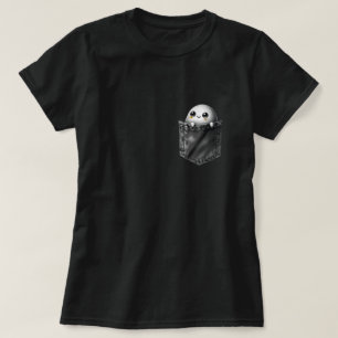 3d Halloween-Geist in einem Pocket-Design T-Shirt