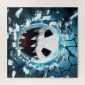 3D Halloween Ghost Cracked Hole Puzzle (Horizontal)
